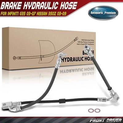 Manguera hidráulica freno conductor delantero izquierdo para INFINITI G35 03-07 Nissan 350Z 03-09 Foto 1 de 4