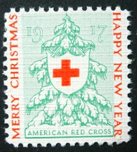 US, 1917 Christmas Seal Essay, E7h-a, Coarse Linenized Paper, Perf 12 4S, MNH - Picture 1 of 4
