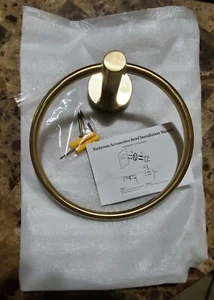Wall Mounted Towel Holder Ring for Bathroom - Brand New - Picture 1 of 4