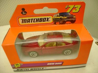 1998 MATCHBOX SUPERFAST #73 CANDY RED BMW 850i NEW IN BOX - Image 1 of 3