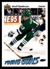 1991-92 Upper Deck Whalers Hockey Card #588 Geoff Sanderson Rookie