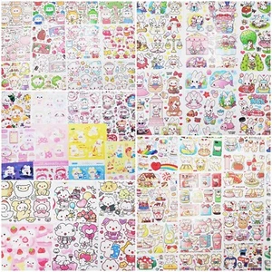 10 random uncut Korean sticker sheets, kawaii stickers, deco, stationery, kpop - Picture 1 of 13