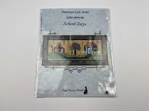 Nancy Needle School Days patrón de punta de aguja serie American Life lona con campana - Imagen 1 de 4