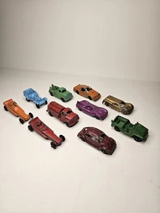Vintage Tootsie Toy Lot Firetruck Dragster VW Bug Jeep Tow Truck (10) - Picture 1 of 7