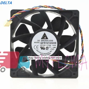 Delta QFR1212GHE DC 12V 2.70A 120*120*38mm 210CFM 4pin For Server Cooling Fan - Picture 1 of 5