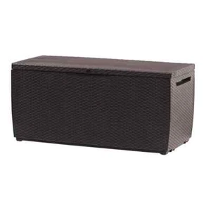 Capri 80 Gal. Brown Durable Resin Plastic Deck Box Outdoor Storage For Patio Law - Picture 1 of 8