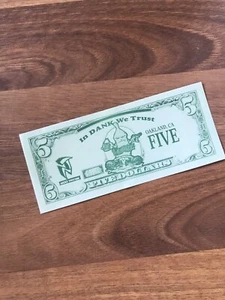 Hip Hop Play Money "I GOT 5 ON IT" Hip Hop, Oakland, Vintage Flyer Money 1995 - Foto 1 di 6