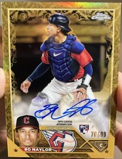 2023 Topps Gilded Collection /99 Bo Naylor Rookie Card Auto Guardians Autograph