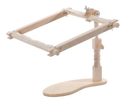 Elbesee Versatile Seat Stand/Frame for Holding Frames or Hoops - Brown Wooden - Image 1 of 3