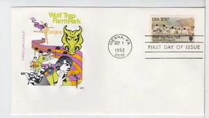 TurtlesTradingPost- Wolf Trap Farm- 1982 #2018 House of Farnum FDC - Picture 1 of 1