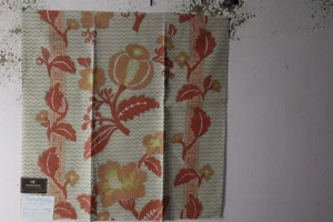 Bailey & Griffin, La Grenade, Floral Stipe, 26.50" W X 26.50" L, Color Coral - Picture 1 of 1