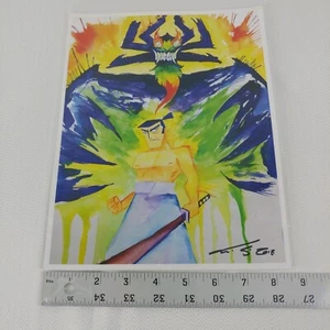 Samurai Jack watercolor print. Cartoon Network. Adult Swim - Picture 1 of 5