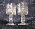 2x Small wonderful sherry or port glasses very 70&#39;s &amp; 80&#39;s style approx 4ins tal