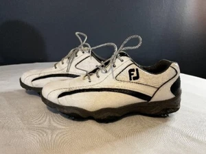 FootJoy Super Lites Men's Golf Shoes. Size 9 M White/Black 58011 - Picture 1 of 5