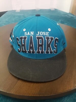 San Jose Sharks Zephyr Mens Blue Adjustable Hat Cap One Size Wool Blend Hockey - Image 1 of 4