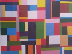 Schur, Richard 2005 Signierter Farbsiebdruck / im Stil von Lohse und Bill - Bild 1 von 3