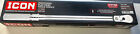 NEW ICON Professional 90T 1/2" Drive Torque Wrench TW12-250 #56470 NEW IN BOX