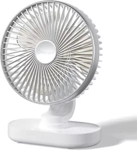 OCOOPA RotateAir Large 6.5'' Auto Oscillating Rechargeable Fan 4000mAh, 4 Speeds - Picture 1 of 8