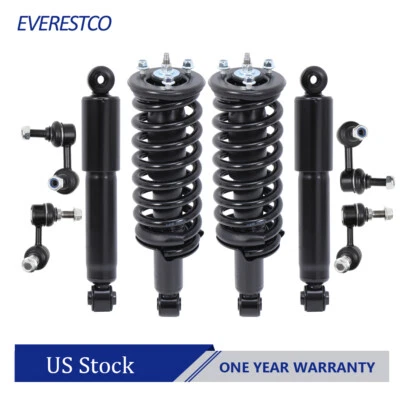 Front Struts Assembly Rear Shocks w/ Sway Bar Links For 05-12 Nissan Pathfinder Foto 1 de 4