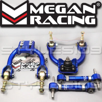 Megan Racing Front Upper +Rear Camber Control Arms Kit For Honda Del Sol 93-1997 - Image 1 of 4