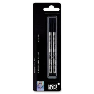 Mont Blanc Tintenroller-Mine, mittlere Spitze, 2/Packung, schwarz (MNB107877) - Bild 1 von 1