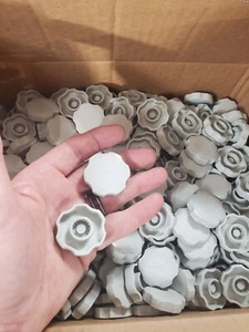1.000 pomelli a vite a pollice a taglio M8 8 mm tappo vite scanalata plastica rosetta grigio - Foto 1 di 6