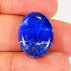 PIEDRA PRECIOSA CABUJÓN OVALADO LAPISLÁZULI AZUL NATURAL 17.Ct 100x16x5 mm BD=0208 - Imagen 1 de 7