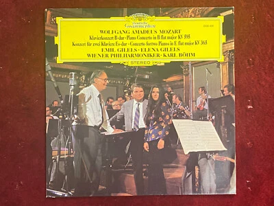 Dt. Grammophon: Mozart: Klavierkonzerte B-dur KV 595 / Es-Dur  KV 365; Gilels LP - Bild 1 von 4