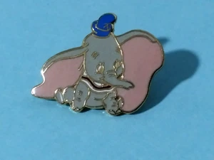 DISNEY Dumbo the Elephant Gold Metal & Enamel Pin Back vintage - Picture 1 of 3