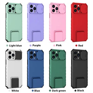 Slide Camera Lens Protector Adjustable Stand Case For iPhone 14 13 12 11 Pro Max - Picture 1 of 108