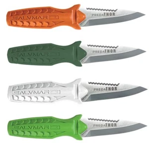 COLTELLO SUBACQUEO PREDATHOR SALVIMAR ACCIAIO INOZ PESCA APNEA KNIFE DA BRACCIO - Foto 1 di 7