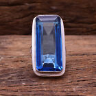 Handsome Blue Topaz Gemstone 925 Sterling Silver Handmade Ring All Size
