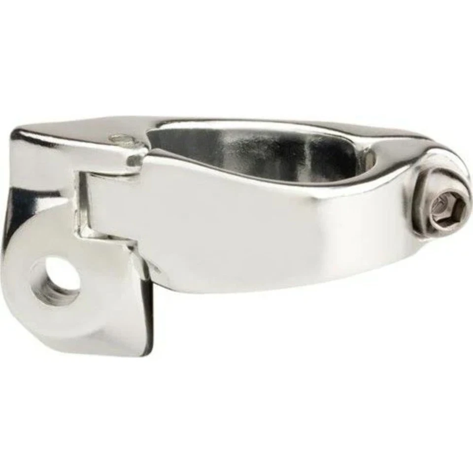 34.9 Braze On Front Derailleur Clamp Band Adapter for 34.9mm frame tube Silver - Image 1 of 1
