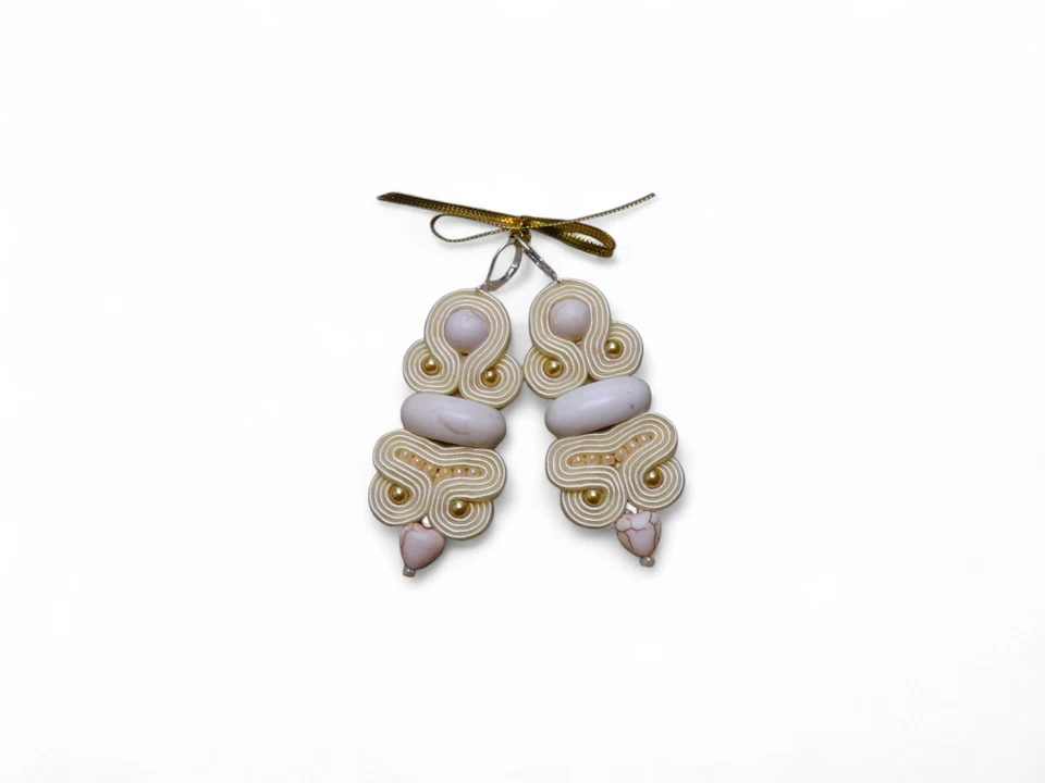 Handgenähte Ohrringe im Azteken-Stil - Bild 1 von 4