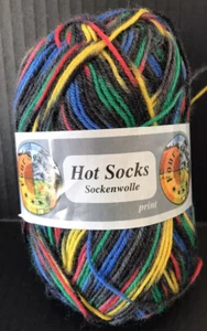 Hot Socks Sockenwolle Four Seasons hilo 50 gramos 230 yardas multicolor una madeja - Imagen 1 de 4