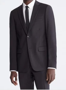 Michael Kors Men's Classic-Fit Wool-Blend Stretch Suit Jacket Black 36S - Picture 1 of 3