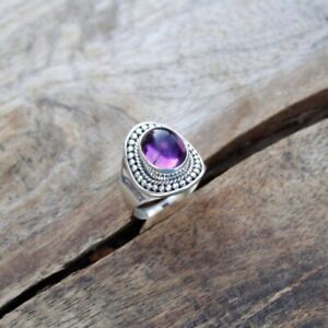 Amethyst Ring 925 Sterling Silver Ring Handmade Ring Wedding Ring All Size ME-44