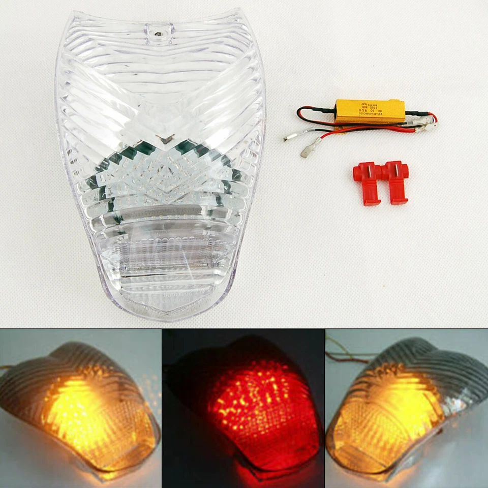 Clear LED Taillight + Turn Signals For BMW K1200R K1200S All Year K1300S K1300R` - Image 1 of 4