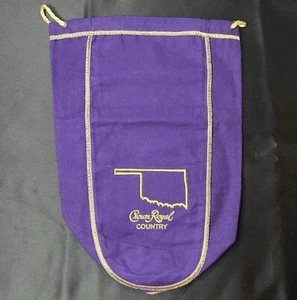 Crown Royal Country Purple Oklahoma State Outline Drawstring Flaschentasche OK 1,75L - Bild 1 von 12