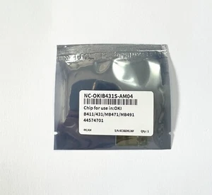 44574701 Toner Reset Chip for OKI B411d/B411dn/B431d/B431dn - Picture 1 of 5
