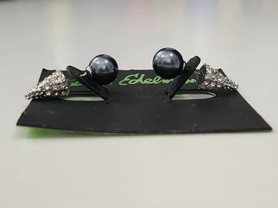 Pendientes Sam Edelman Estrás Carbón Moda Joyería Diseñador Nuevos BN Foto 1 de 4