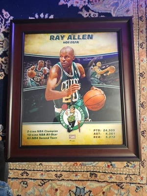 Ray Allen Hof 2018 Plaque Hardwood Classics - Image 1 of 2