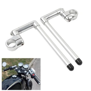37MM Cafe Racer Bars 7/8'' Universal Clip-On Handlebar Fork Tube Motorcycle - Picture 1 of 11