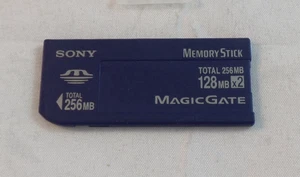 Vintage Sony 256 MB (2x 128 MB) - 2-in-1 Memory Stick (MSH-128S2) - Picture 1 of 2