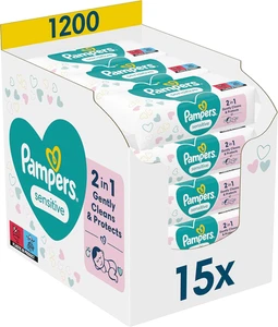Pampers Salviette Umidificate Sensitive, Salviette, Senza Profumo per una Pulizia Delicata e Morbida - Foto 1 di 13