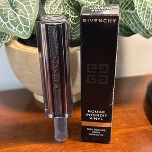 NEW Givenchy Rouge Interdit Vinyl 16 Noir Revelateur Color Enhancing Lipstick - Picture 1 of 1