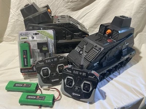 LOT of 2 BLACK OPS Remote Control TANKS, CONTROLLERS, BATTERIES, bonus CHARGER - Picture 1 of 16