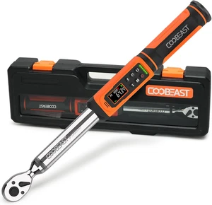 Digital Torque Wrench, 3/8 Drive Electronic Torque Wrench with Preset Value(1.5- - Picture 1 of 7