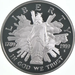 1989-S Proof Congressional Commemorative Silver Dollar $1 *4704 - Picture 1 of 3
