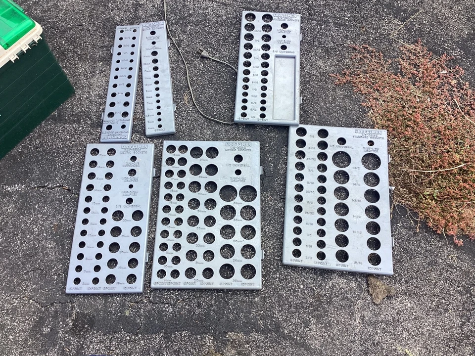 Vintage Craftsman 6Pc Set 1/4” 3/8” 1/2” Dr Socket Rack Trays Holders SAE Metric - Image 1 of 1